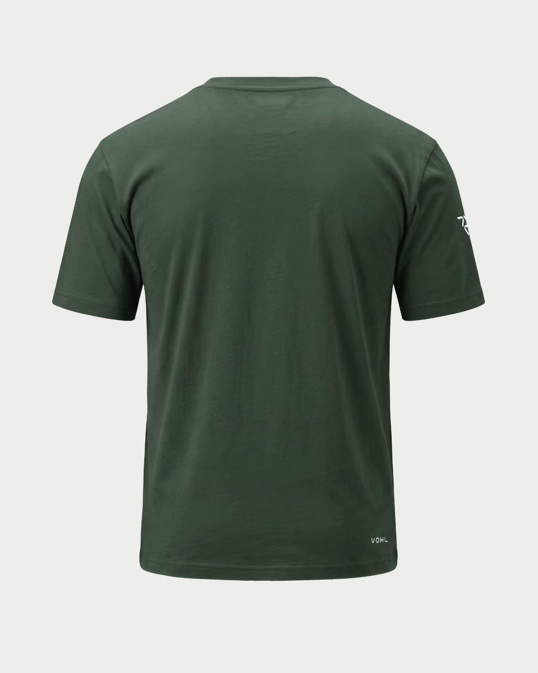 Men’s short sleeve crew neck T-shirt in Deep Forest Green, front view – SKU WW-BT-400 | color:deep-forest-green