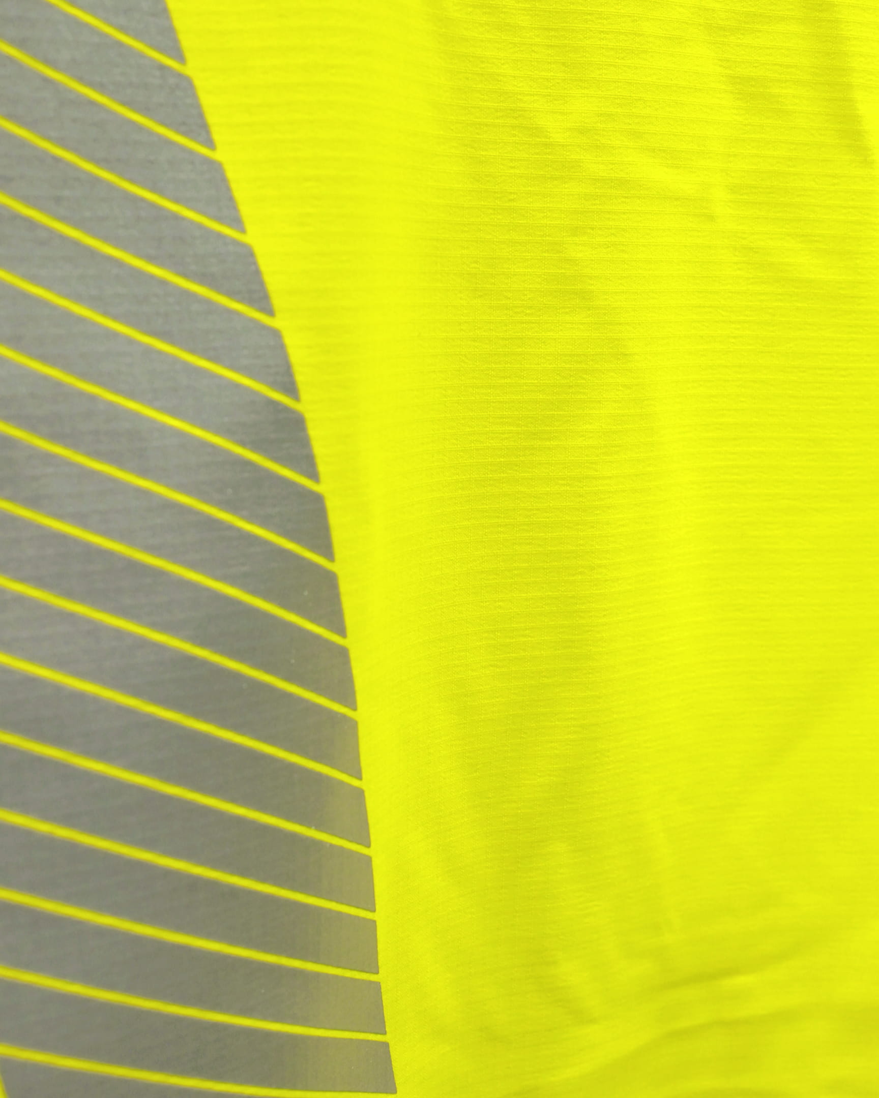 Vohl Hi Vis Waterproof Insulated Jacket - Safety Yellow - SKU HV-IJ-105, waterproof ripstop fabric close-up | color:safety-yellow