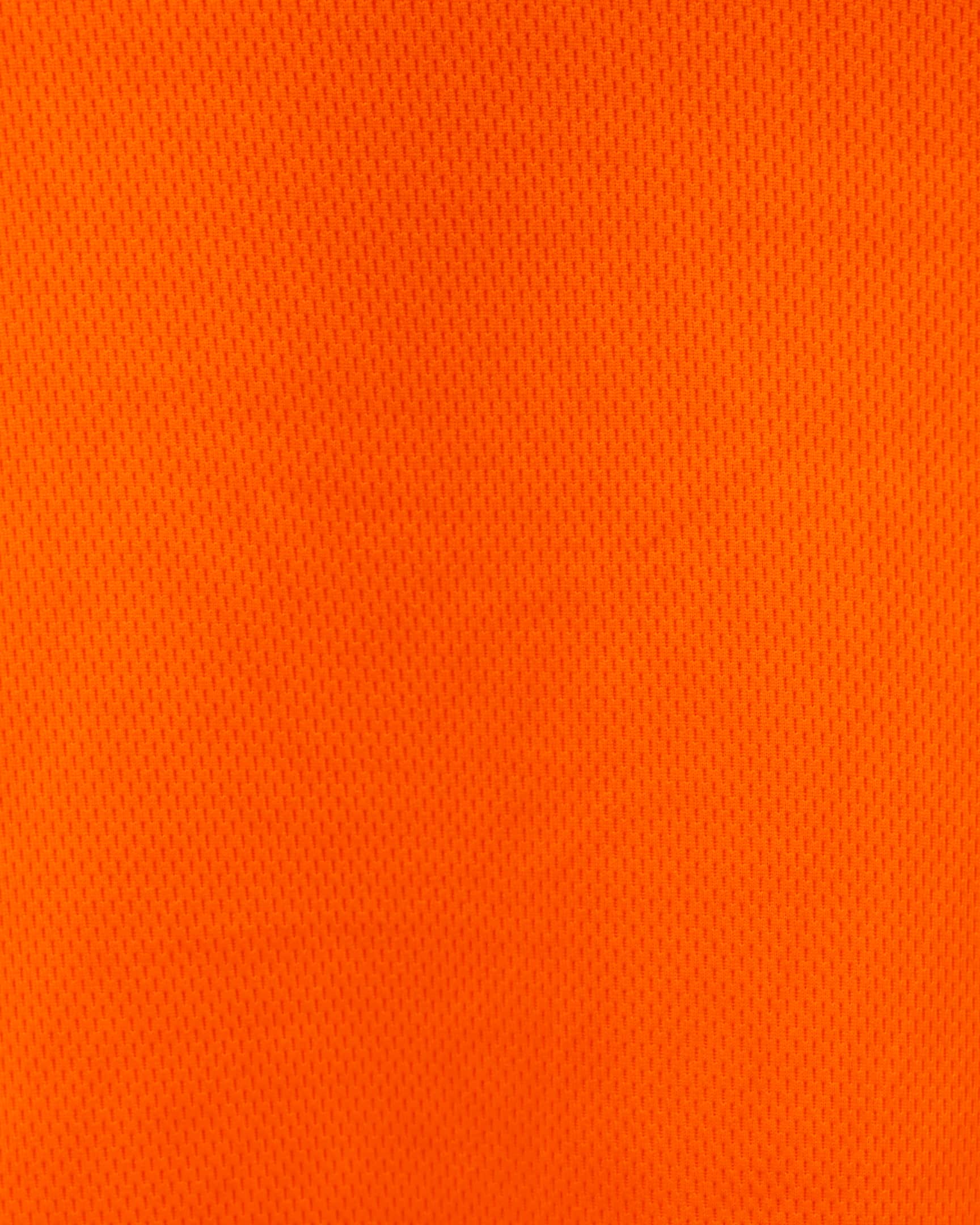 Vohl Hi Vis Short Sleeve Reflective T-Shirt – Safety Yellow – SKU HV-SS-205, breathable Coolpass mesh fabric close-up | color:safety-orange