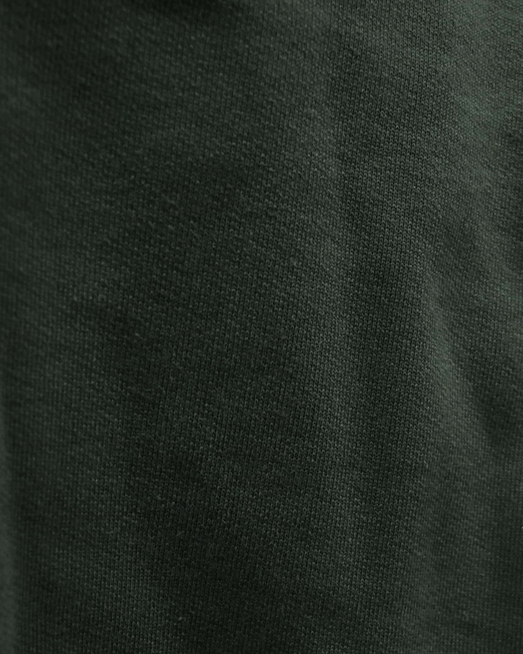 Vohl Heavyweight Fleece Hoody - Deep Forest Green - SKU WW-PO-400, heavyweight fleece fabric close-up | color:deep-forest-green