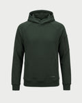 Vohl Heavyweight Fleece Hoody - Deep Forest Green - SKU WW-PO-400, front view with kangaroo pocket and ribbed cuffs | color:deep-forest-green