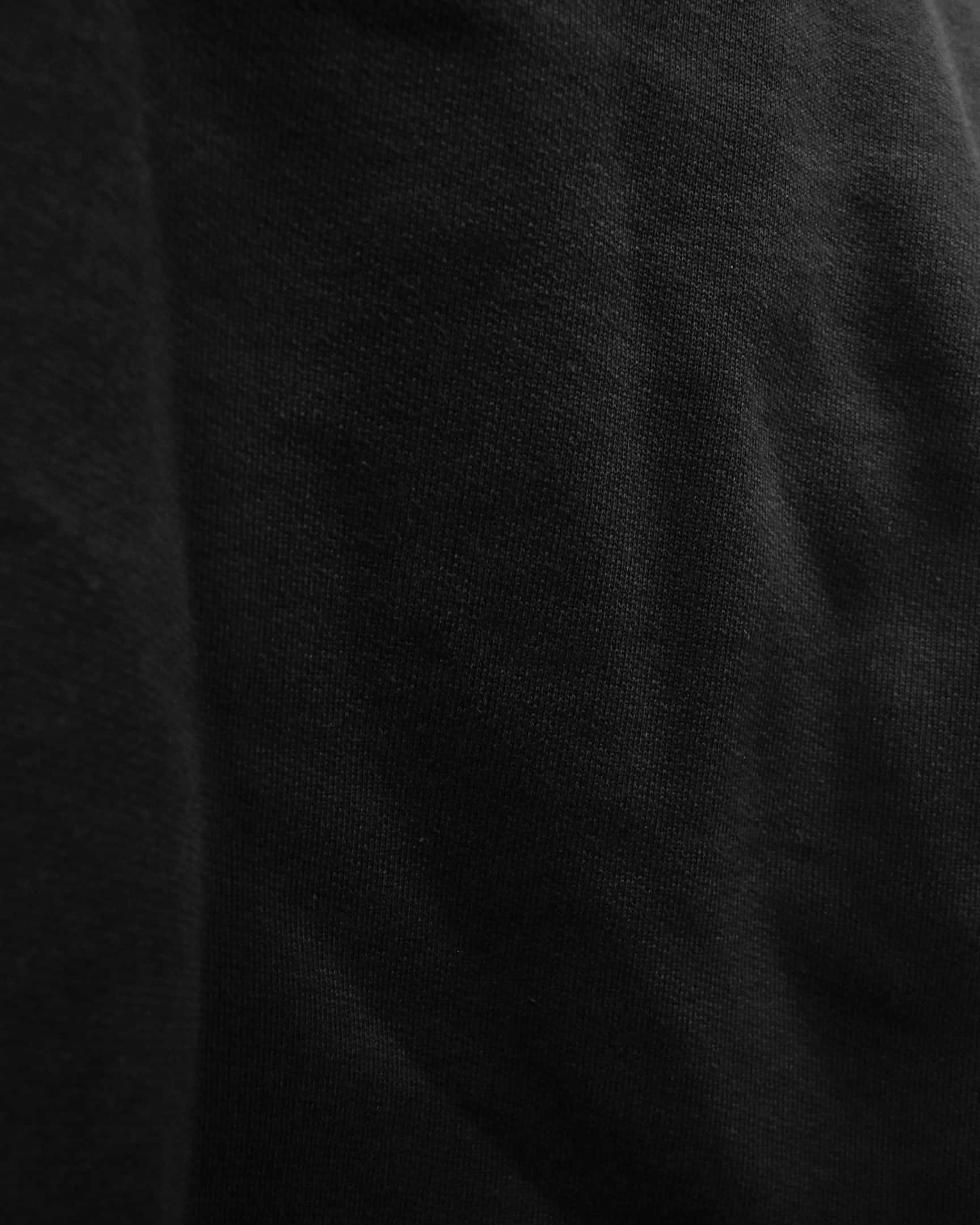 Vohl Heavyweight Fleece Hoody – Black – SKU WW-PO-900, heavyweight fleece fabric close-up | color:black