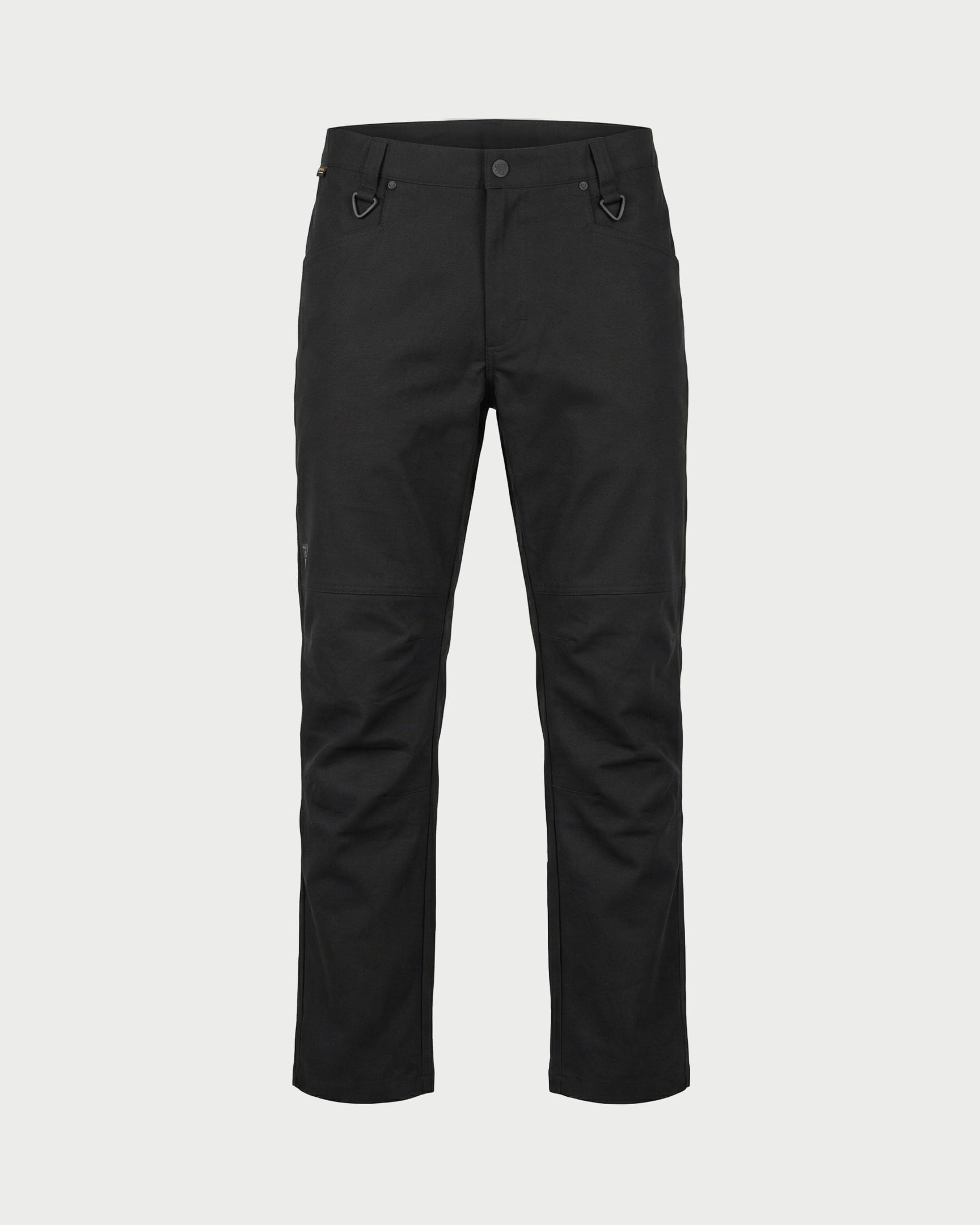 Vohl Straight Leg Pant – Tobacco – SKU WW-SP-900, front view with straight fit and utility belt loops | color:black